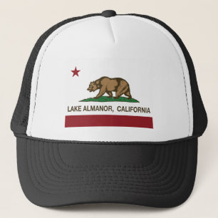 Kalifornien-Flaggensee almanor Truckerkappe