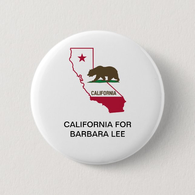KALIFORNIEN FÜR Barbara Lee SENATE Button (Vorderseite)
