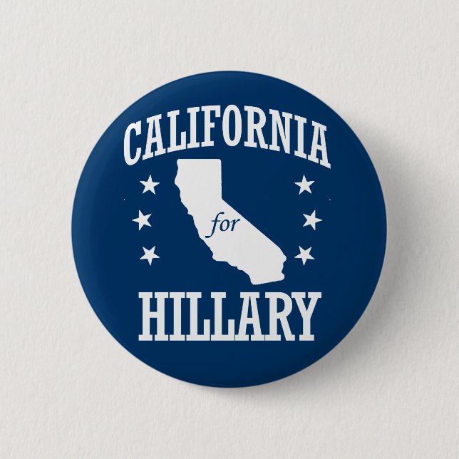 KALIFORNIEN FÜR HILLARY BUTTON (Vorderseite)