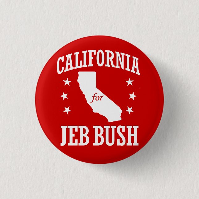 KALIFORNIEN FÜR JEB BUSH BUTTON (Vorderseite)