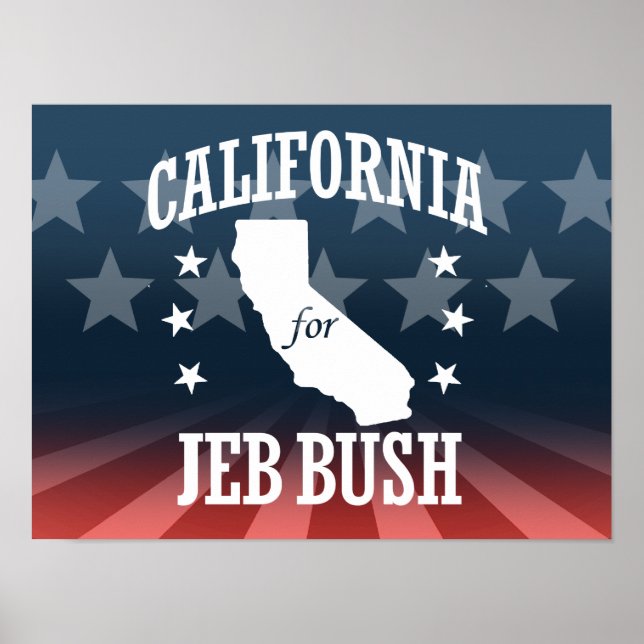 KALIFORNIEN FÜR JEB BUSH POSTER (Vorne)