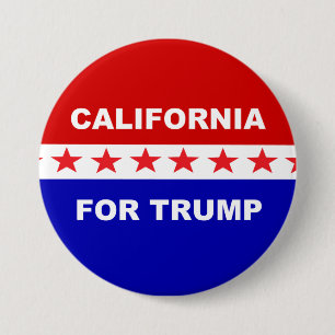 Kalifornien für Trump Button