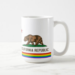 Kalifornien-Gay Pride-Flagge Tasse