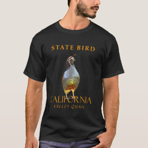 Kalifornien Gebiet Vogel Die Wachtel T-Shirt