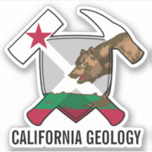 Kalifornien Geologie State Flag Vinyl