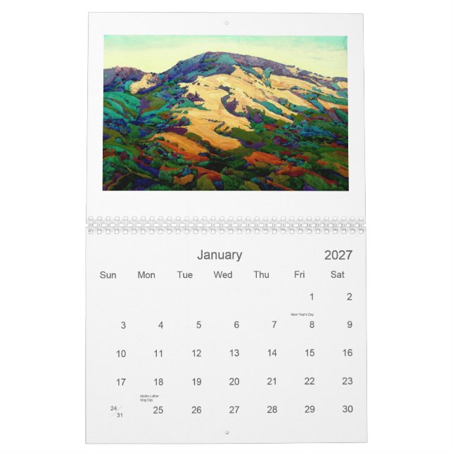 Kalifornien gestaltet 2012 landschaftlich kalender (Jan 2027)