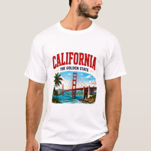Kalifornien Golden Coast Abenteuer T-Shirt