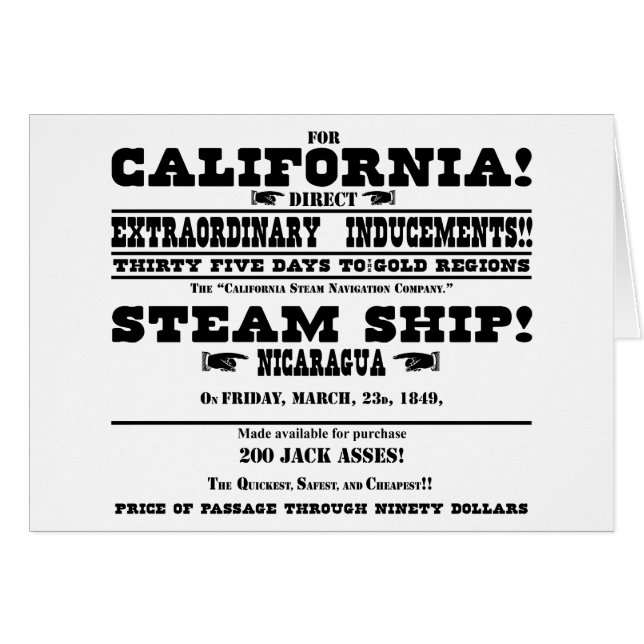 Kalifornien-Goldrausch (Vorderseite (Horizontal))