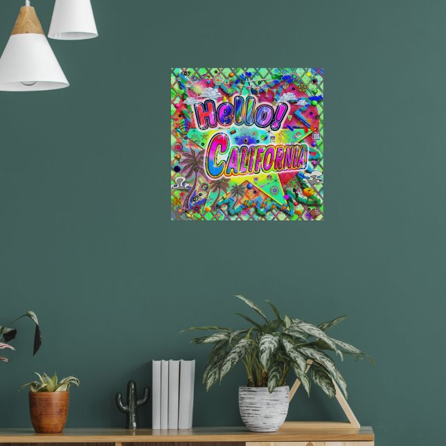 Kalifornien Hallo! Poster (Wohnzimmer 1)