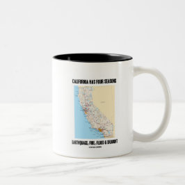 Kalifornien hat das vier zweifarbige tasse