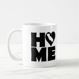 Kalifornien Home Heart State Becher oder Reisebech Tasse