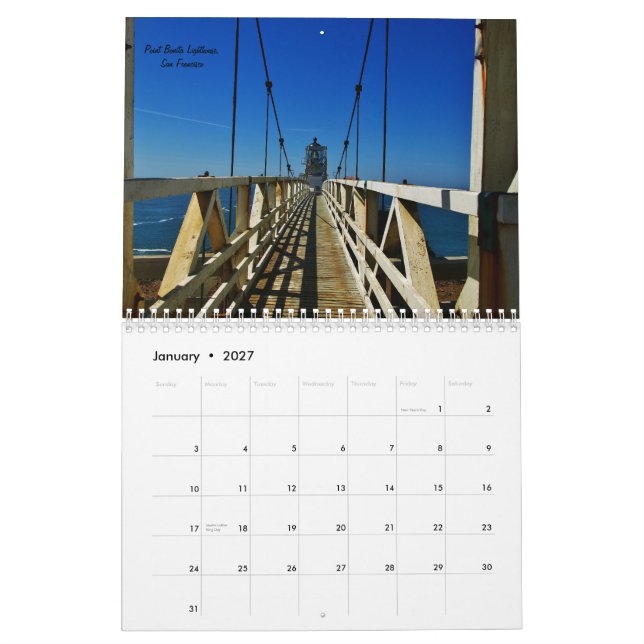 Kalifornien in der Farbe Kalender (Jan 2027)