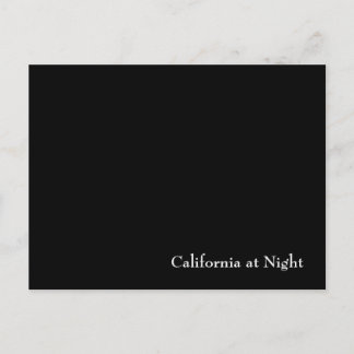 Kalifornien in der Nacht Postkarte