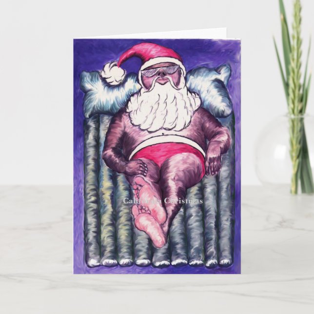 Kalifornien Kalifornien Feiertagskarte (Vorderseite)