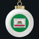 Kalifornien Keramik Kugel-Ornament<br><div class="desc">Kalifornien</div>
