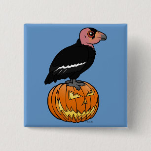 Kalifornien-Kondor Halloween Button
