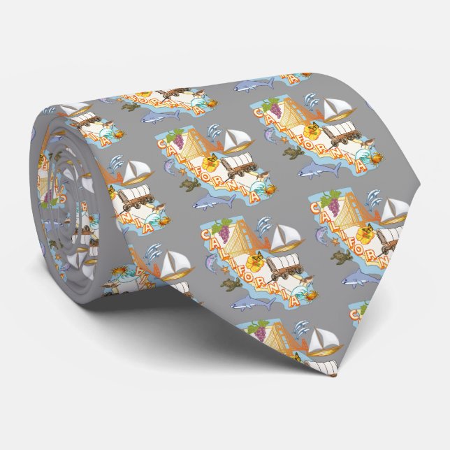 Kalifornien Krawatte (Gerollt)