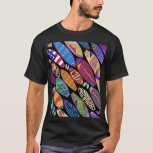 Kalifornien Küste Surfboards T-Shirt