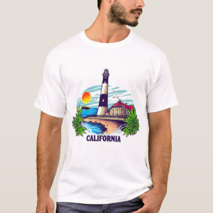 Kalifornien Küsten Leuchtturm T-Shirt