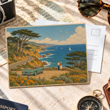 Kalifornien Küstenstraße Reise Vintage Szenische K