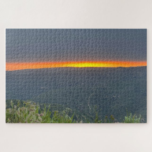 Kalifornien, Laguna Beach Mountain Sunset Puzzle (Horizontal)