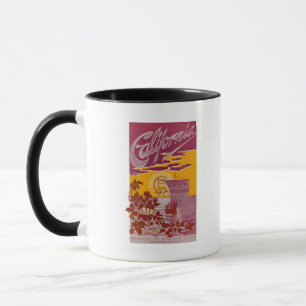 Kalifornien Land des Promise Poster Tasse
