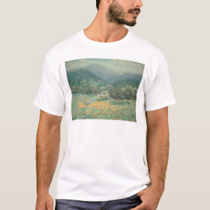 Kalifornien-Landschaft mit Mohnblumen (1213) T-Shirt