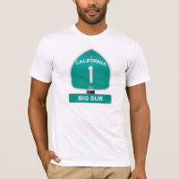 Kalifornien-Landstraße 1 großer Sur T - Shirt
