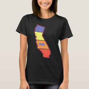 Kalifornien Liebe Retro Vintage Zuhause Stolz Staa T-Shirt
