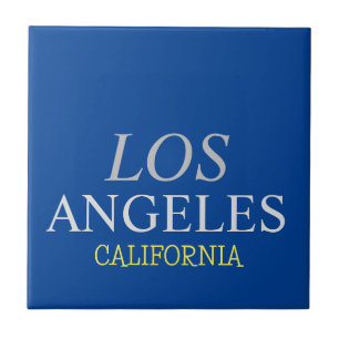 Kalifornien Los Angeles City USA Retro Vintag Blue Fliese