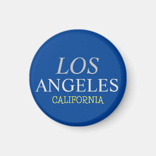 Kalifornien Los Angeles City USA Retro Vintag Blue Magnet