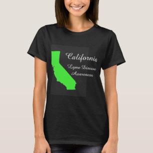 Kalifornien Lyme-Borreliose-Bewusstsein-Shirt T-Shirt