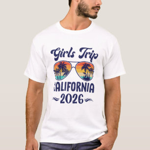 Kalifornien Mädchen Reise Strandurlaub 2026 passen T-Shirt