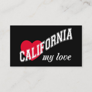Kalifornien meine Liebe Visitenkarte