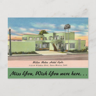 Kalifornien, Miller Motor Hotel Apartments Postkarte