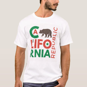 Kalifornien mit Grizzlybär-Logo T-Shirt