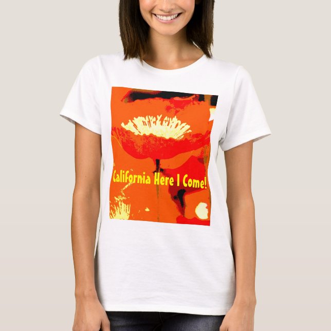 Kalifornien-Mohnblume T-Shirt (Vorderseite)