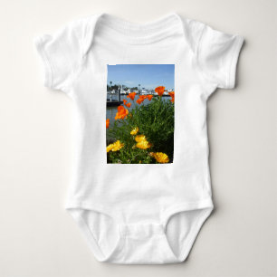 Kalifornien-Mohnblumen Baby Strampler
