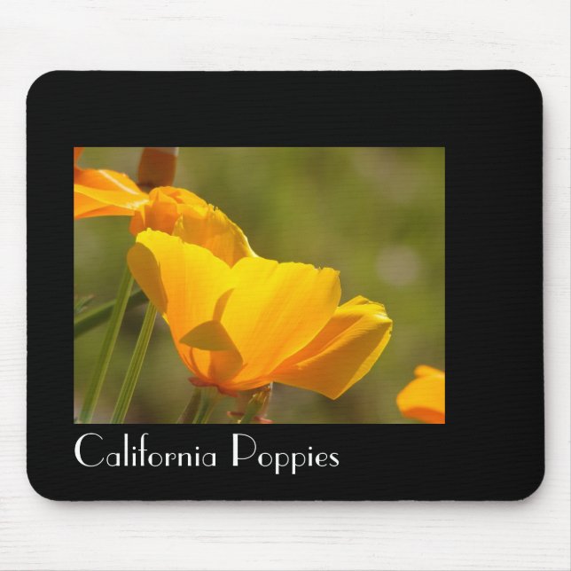 Kalifornien-Mohnblumen-Blumen Mousepad (Vorne)