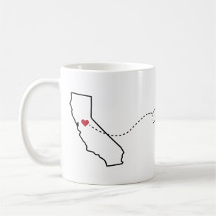 Kalifornien nach New Mexico - Heart2Heart Coffee T Kaffeetasse