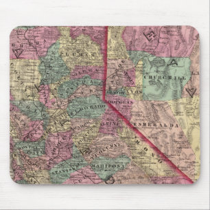 Kalifornien, Nevada 3 Mousepad