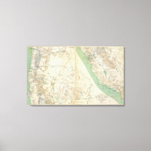 Kalifornien, Nevada, Oregon Leinwanddruck