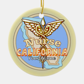 Kalifornien Nurse Caduceus  Keramik Ornament