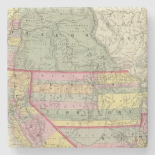 Kalifornien, Oregon, Utah, New Mexiko 2 Steinuntersetzer