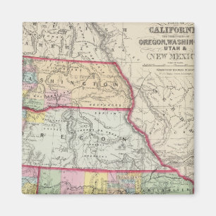 Kalifornien, Oregon, Washington, Utah, New Mexico Magnet