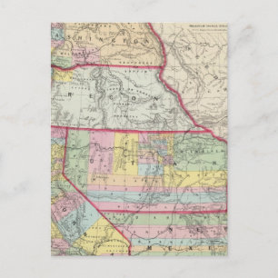 Kalifornien, Oregon, Washington, Utah, New Mexico Postkarte