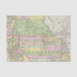 Kalifornien, Oregon, Washington, Utah, New Mexiko Seidenpapier