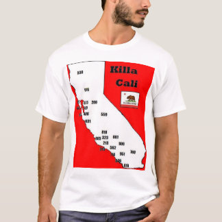 Kalifornien-Ortsnetzkennzahl-T-Shirt T-Shirt