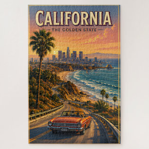 Kalifornien Pazifikküste Skyline Golden Escape Puzzle