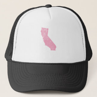 Kalifornien Pink Vintage Grunge Truckerkappe
